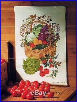1964 Eva Rosenstand Basket of Vegetables Counted Cross Stitch KIT 16 X 23 Art