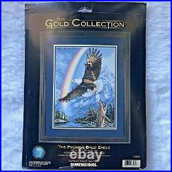 1991 Dimensions Cross Stitch Kit Gold Collection 35020 The Promise Bald Eagle