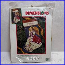 1996 Dimensions Sealed Needlpoint 16 Stocking Kit Angel of Tidings #9105