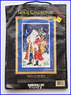 1998 Dimensions The Gold Collection Santa At His Best by Diana Rice Bonin Kit