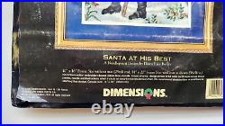 1998 Dimensions The Gold Collection Santa At His Best by Diana Rice Bonin Kit