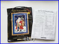 1998 Dimensions The Gold Collection Santa At His Best by Diana Rice Bonin Kit