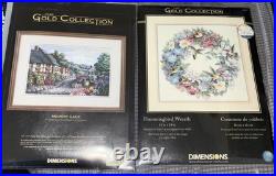 2 Vintage Dimensions Gold Collection Counted Cross Stitch Kit 35132 And Kit 3817