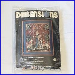 2 Vtg DIMENSIONS Needlepoint Kits #2160, #2186 CLUNY TAPESTRY Timothy Glenn
