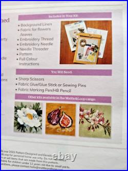 2 Wattle & Loop Handmade Slow Stitching Kits Applique CAMELLIA CHERRY BLOSSOM 2 Wattle & Loop Handmade Slow Stitching Kits Applique CAMELLIA CHERRY BLOSSOM