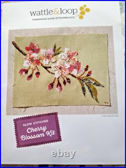2 Wattle & Loop Handmade Slow Stitching Kits Applique CAMELLIA CHERRY BLOSSOM 2 Wattle & Loop Handmade Slow Stitching Kits Applique CAMELLIA CHERRY BLOSSOM