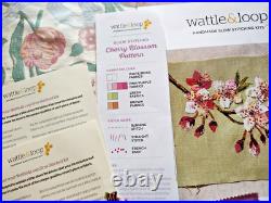 2 Wattle & Loop Handmade Slow Stitching Kits Applique CAMELLIA CHERRY BLOSSOM 2 Wattle & Loop Handmade Slow Stitching Kits Applique CAMELLIA CHERRY BLOSSOM