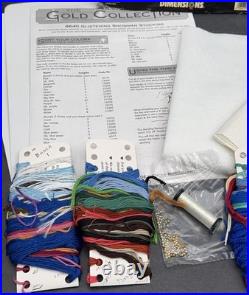 2000 Dimensions Gold Cross Stitch Kit Christmas Stocking Glistening Snowman 8640