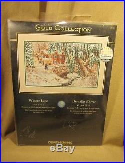 2003 The Gold Collection by DIMENSIONS Winter Lace Cross Stitch Kit No. 35111