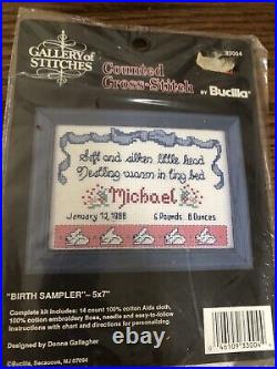 24 Unused Vintage Needlepoint Cross-stitch & Paint Kits Holiday Bucilla Grigg