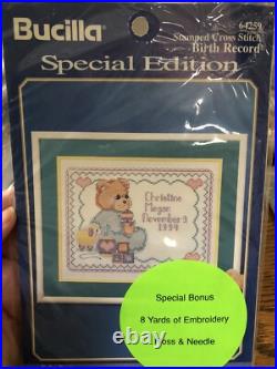24 Unused Vintage Needlepoint Cross-stitch & Paint Kits Holiday Bucilla Grigg
