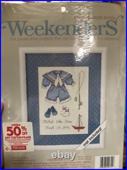 24 Unused Vintage Needlepoint Cross-stitch & Paint Kits Holiday Bucilla Grigg