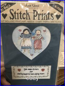 24 Unused Vintage Needlepoint Cross-stitch & Paint Kits Holiday Bucilla Grigg