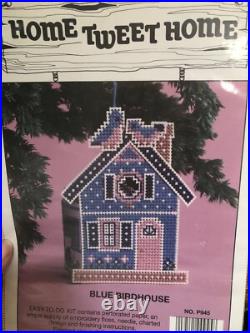 24 Unused Vintage Needlepoint Cross-stitch & Paint Kits Holiday Bucilla Grigg