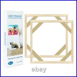 2packs Wooden Frame DIY Picture Frames Art for Home Decor Diamond Painting Frame