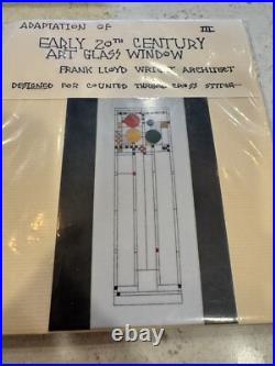 3 Vintage Cross Stitch Kit Frank Lloyd Wright Adapted by Heartland House Designs
