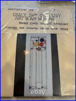 3 Vintage Cross Stitch Kit Frank Lloyd Wright Adapted by Heartland House Designs
