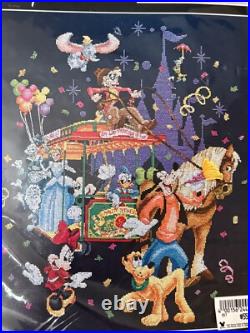 35th ANNIVERSARY Main Street Parade Trolley cross stitch kit ART OF DISNEY NIP