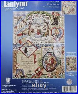 4 Janlynn Seasons Sampler Cross Stitch Kits Spring Summer Autumn Winter NEW