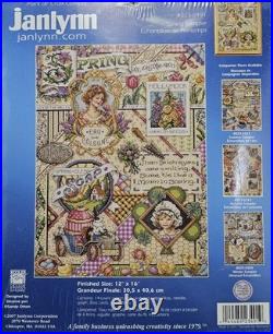 4 Janlynn Seasons Sampler Cross Stitch Kits Spring Summer Autumn Winter NEW
