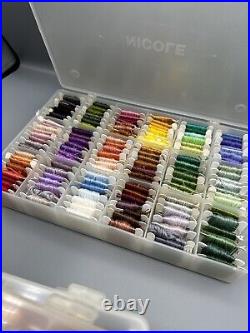 400+Embroidery Color Thread Cross Stitch Craft Supplies With Cases Lot Of 4