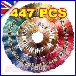 447 x CROSS STITCH COTTON SEWING SKEINS EMBROIDERY THREAD FLOSS KIT (FULL SET)