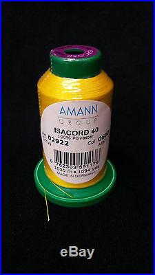 50 Cones Isacord Polyester Embroidery Thread Kit #3 New In Wrapper