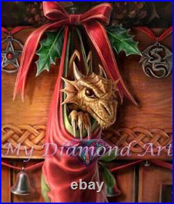 5D DIY My Diamond Art (Christmas Dragon) Diamond Painting Kit (NEW)