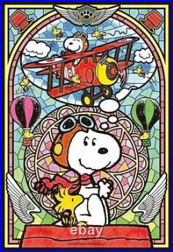 5D Diamond Painting Abstract Red Barron Snoopy Kit