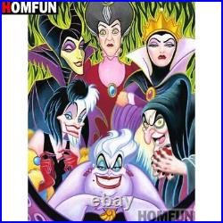 5D Diamond Painting Disney Villains Portrait Kit