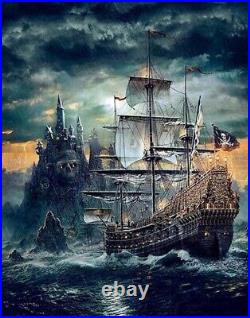 5D Diamond Painting Pirate Ship Kit