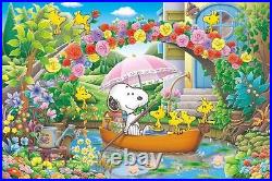 5D Diamond Painting River Boat With Snoopy Kit