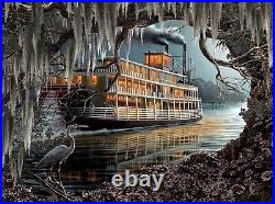 5D Diamond Painting River Steam Boat Kit