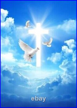 5D Diamond Painting Three Doves Cross Kit