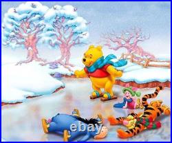 5D Diamond Painting Winnie the Pooh and Friends Ice Skating Kit