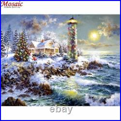 5d Diamond Painting Lighthouse Landscape Home Decorations Embroidery Rhinestone