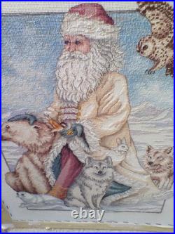#8526 Dimensions Gold The North Wind Christmas Cross Stitch Santa COMPLETE