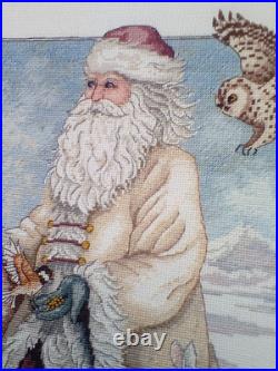 #8526 Dimensions Gold The North Wind Christmas Cross Stitch Santa COMPLETE