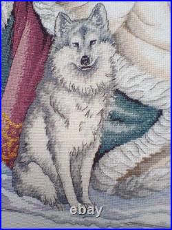 #8526 Dimensions Gold The North Wind Christmas Cross Stitch Santa COMPLETE