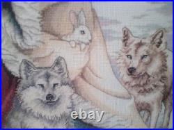 #8526 Dimensions Gold The North Wind Christmas Cross Stitch Santa COMPLETE