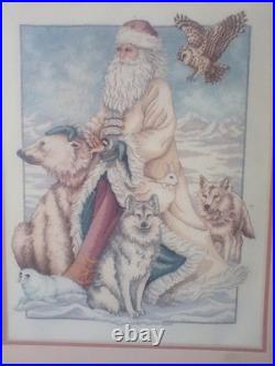 #8526 Dimensions Gold The North Wind Christmas Cross Stitch Santa COMPLETE