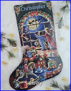 8567 Must Be St Nick Dimensions Gold Collection Cross Stitch Christmas Stocking