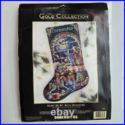 8567 Must Be St Nick Dimensions Gold Collection Cross Stitch Christmas Stocking