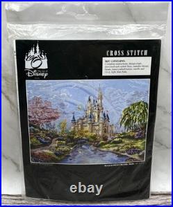 A New Day at Cinderella Castle Art of Disney Kinkade Cross Stitch Kit SEALED
