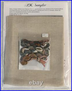 ABC Sampler Jeannette Douglas Designs Pattern Linen Silk Floss Cross Stitch KIT
