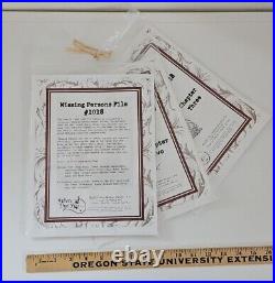 AMY MITTEN Fibers to Dye For MISSING PERSONS FILE #1018 Cross Stitch Kit RARE