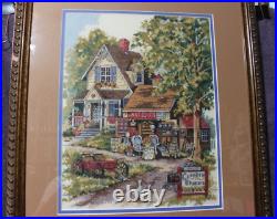 ANITQUE CHARM cross stitch COMPLETED from Sunset Kit hand stitched please read