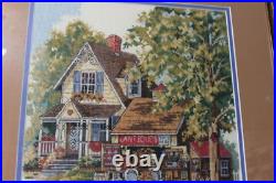 ANITQUE CHARM cross stitch COMPLETED from Sunset Kit hand stitched please read