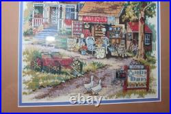 ANITQUE CHARM cross stitch COMPLETED from Sunset Kit hand stitched please read