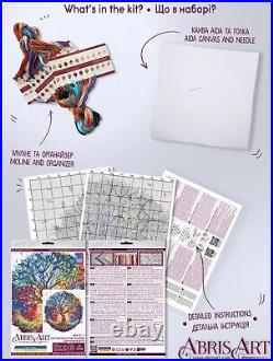 Abris Art AB-203 Cross Stitch Kit Center Of Universe, Needlepoint Kit, DIY Kit